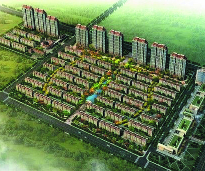 秦皇岛兴龙生态谷 （55系列隔热平开门窗，用量200吨左右）